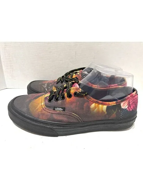Vans Authentic Ombre Floral low-top sneakers black and multicolor floral print