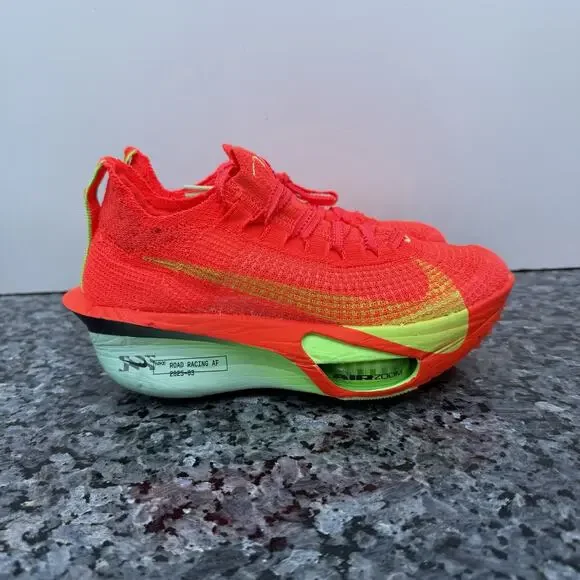 Nike Air Zoom Alphafly NEXT% 3 Bright Crimson Lime Blast Women’s SZ 6 FD8315-600