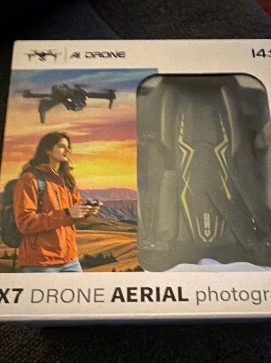 X7 Aerial Drone - Black with Yellow Accents