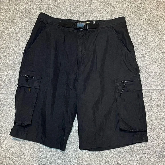 Vintage Levis Silvertab Cargo Shorts Mens Size 36 Black Baggy Skate Hip Hop 90s