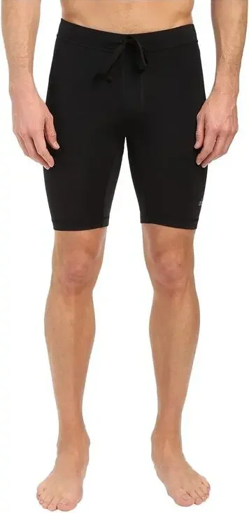 Alo Yoga Men's Warrior Compression Drawstring Tight Yoga Shorts Black Large