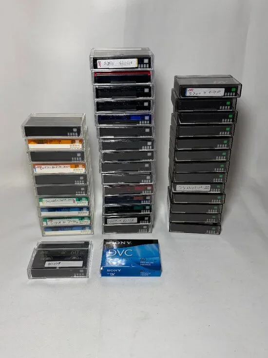 40x DVC MiniDV Digital Video Cassettes DVM60 60 Minutes Sony JVC Maxell Used
