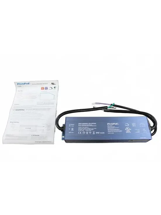 PlusPoe 200W Dimmable LED Driver Waterproof IP67 12V/24V