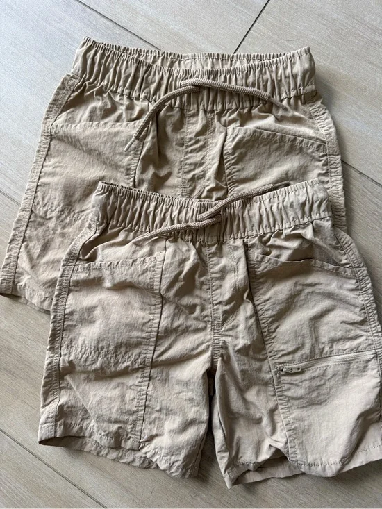 The Children's Place Beige Drawstring Elastic-Waist Kids Shorts