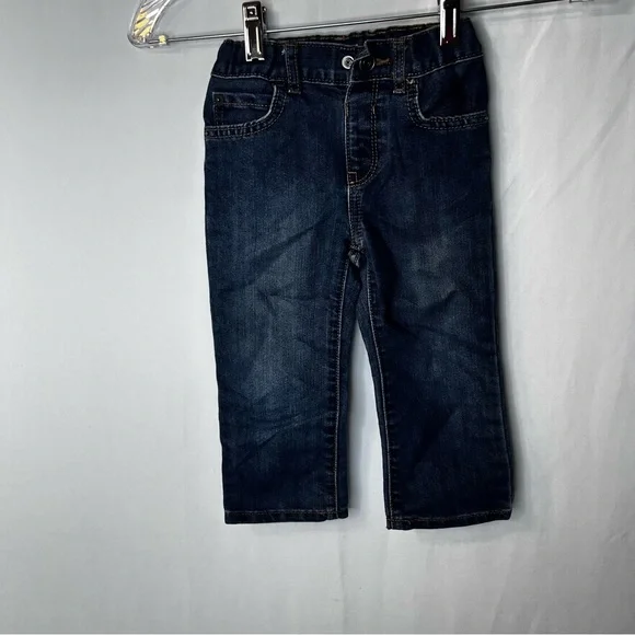 The Children's Place Dark Blue Straight Leg Toddler 2T Boys Kids Jeans