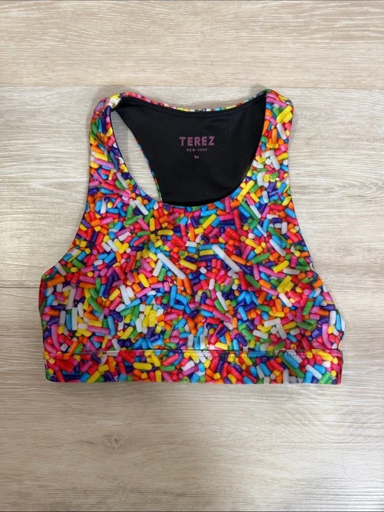 Terez Sprinkles Girls Sports Bra