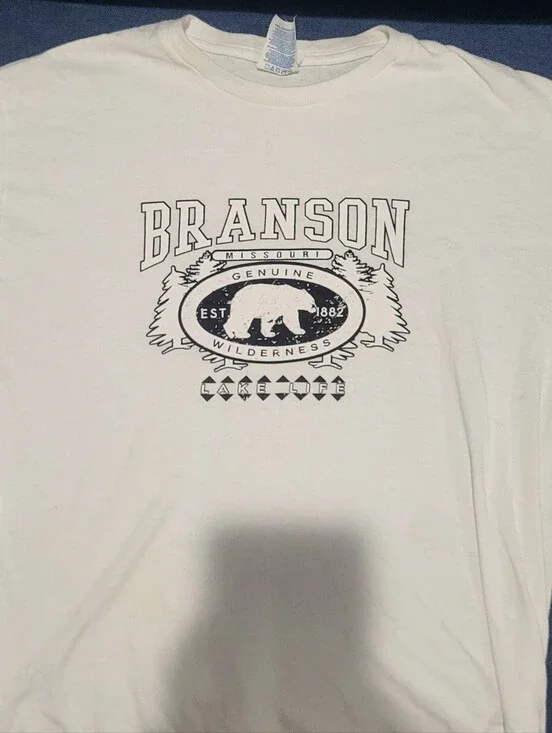 Graphic Tee - White with Black Print