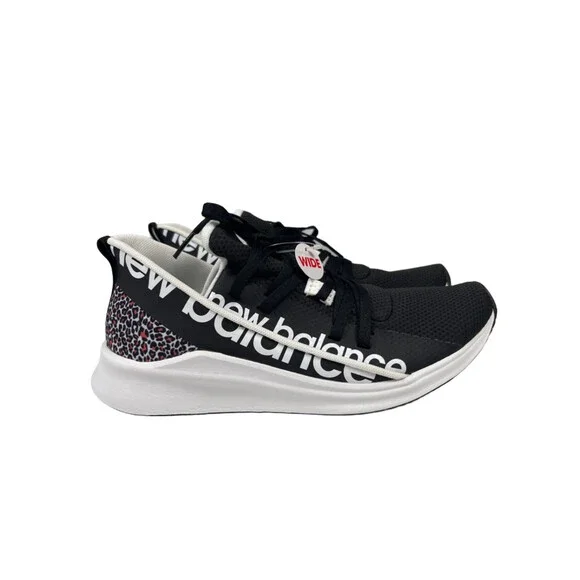 New Balance Women's Black/White Powher Lace Up Athletic Running Shoes - 8.5 Wide