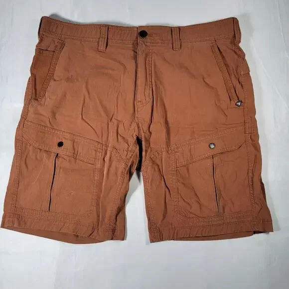 Eddie Bauer First Ascent Guides Day Off Cargo Shorts Mens 38 Brown Gorpcore