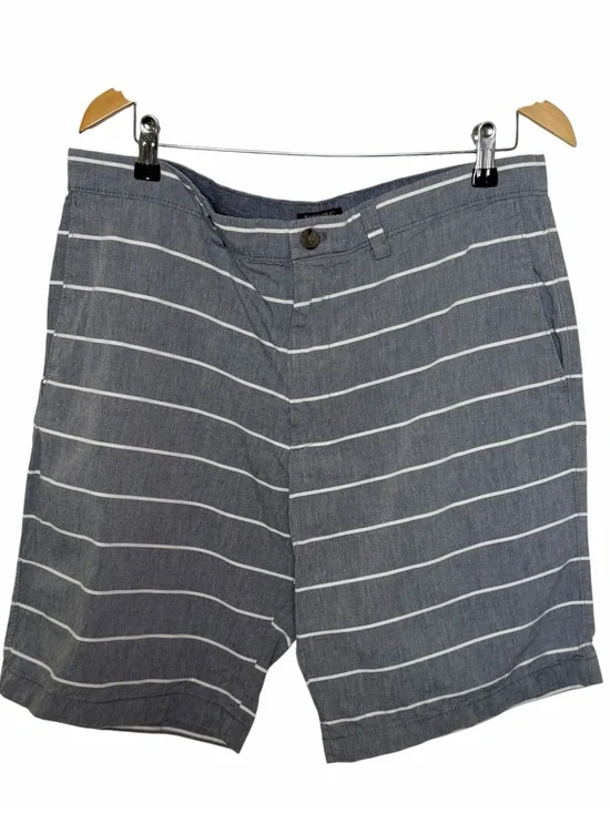 Banana Republic gray and white Striped Casual Shorts size 36