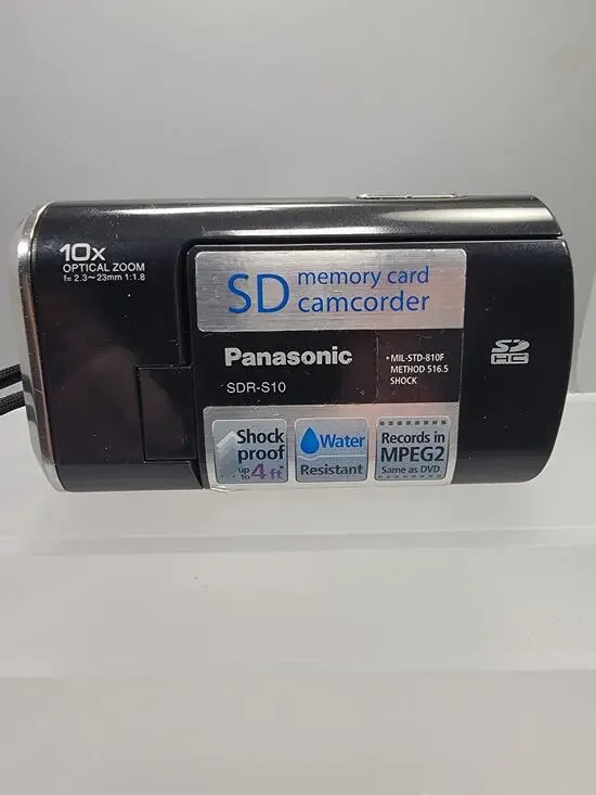 Panasonic SDR-S10P1 Hard Drive Camcorder Battery Tested Working