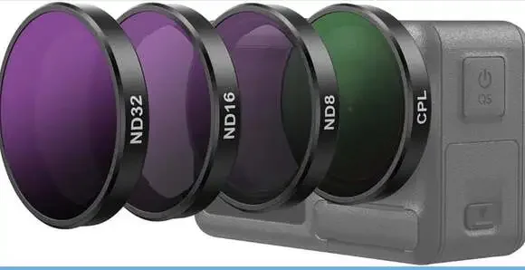 TELESIN 4-Pack CPL and‎ ND Filter Set for DJI Osmo Action 5 Pro/4/3