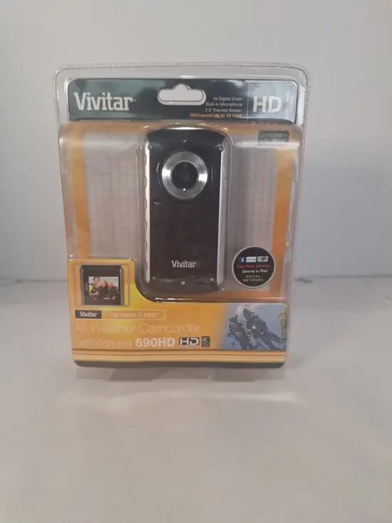 Vivitar 690HD All Weather Digital Camcorder DVR690HD-BLK Waterproof All-weather