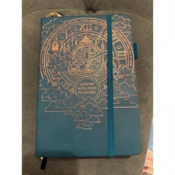 Legend Wellness Planner Journal Goal Setting Health‎ Tracker Teal Rose Gold
