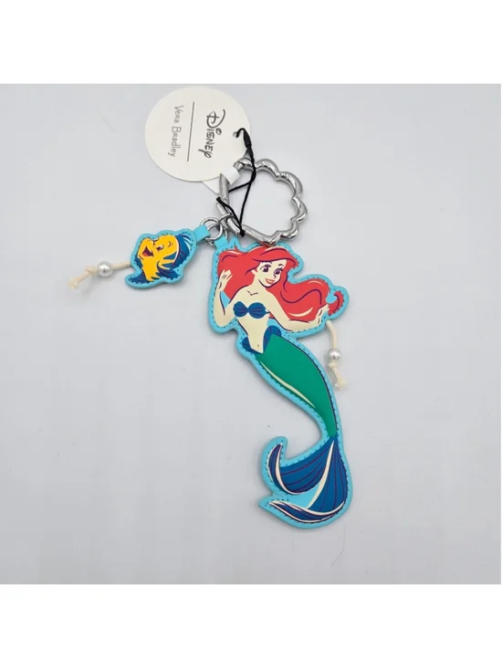 Vera Bradley Disney Ariel Bag Charm Shell Clip Little Mermaid NWT