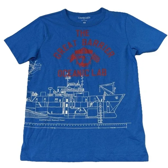 NWT Boys J Crew Crewcuts‎ The Great Barrier Ocean Climb short sleeve t-shirt 10