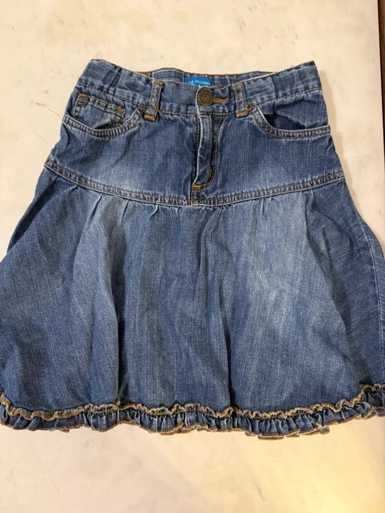 The Children's Place Denim Flared Skirt in Blue
