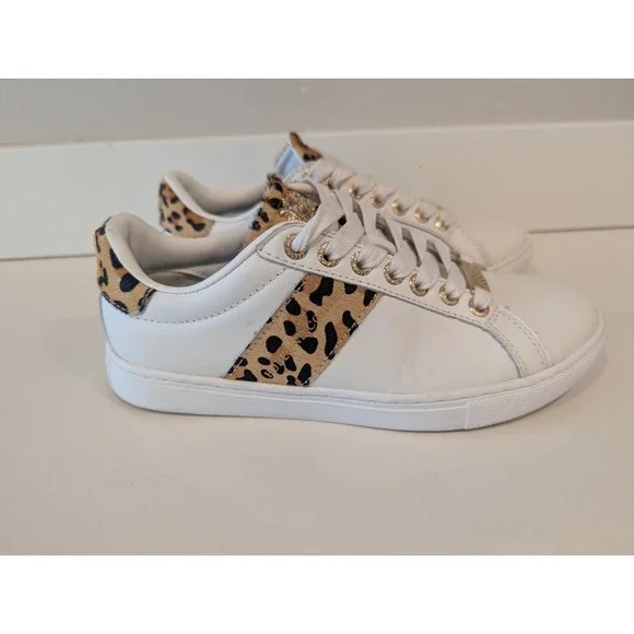 Holland Cooper Knightsbridge Court Trainer Size UK 3 Us 5-5.5 Sneakers Leopard