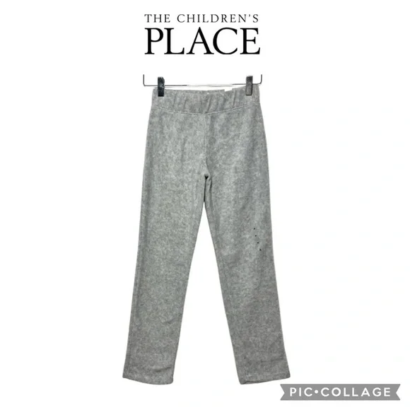 The Children Place gray fleece lounge sweatpants size M 7/8 NWT