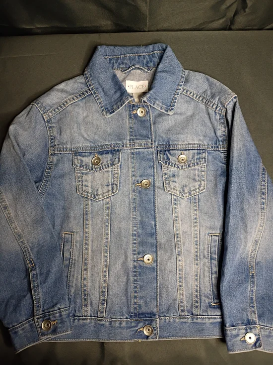 The Children's Place Light Wash Denim Jacket in Blue