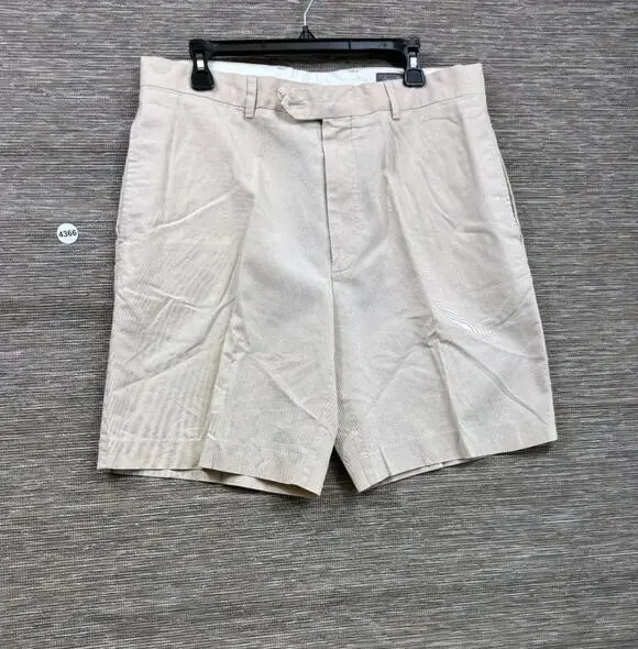 Daniel Cremieux Signature Collection Flat Front Chino Shorts Mens Size 36 Cotton