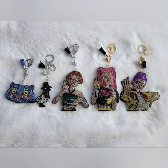 KPop Demon Hunters HUNTR/X Key Chain Bag Charm Set