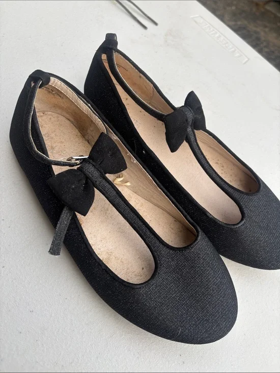 The Children's Place Black Bow Mary Jane Flats for Kids