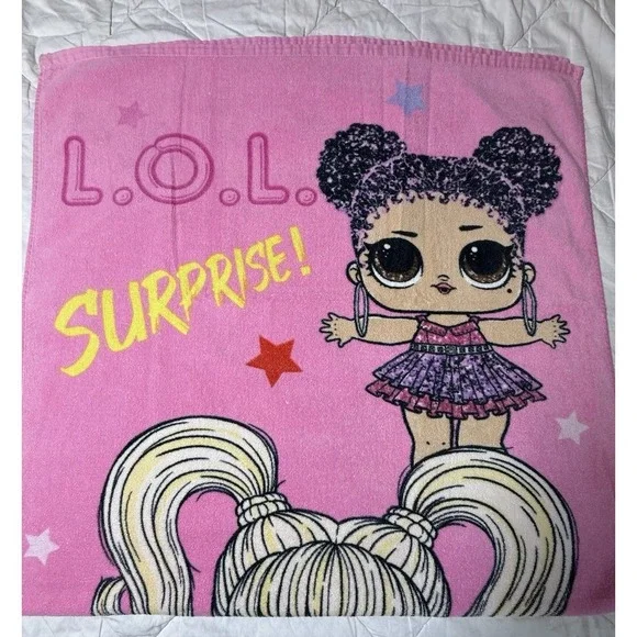 LOL Surprise‎ Towel Pink Girls Kids Bath Beach Pool 29x54 MGA Doll Character