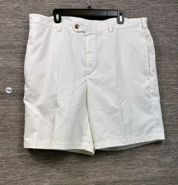 Donald Ross Classic Preppy Golf Chino Shorts Mens Size 40 Off White