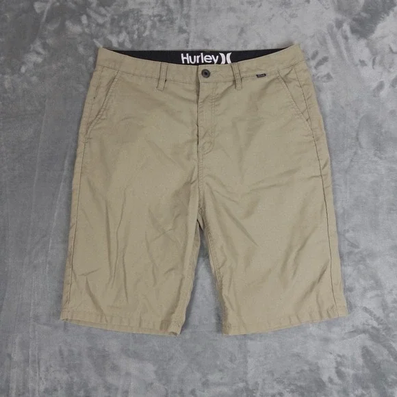Hurley Chino Shorts Mens 34 Beige Khaki 10