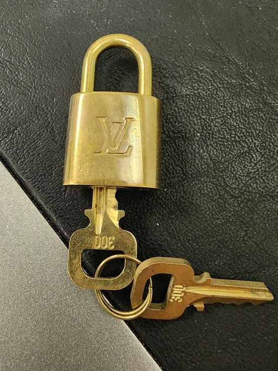 Louis Vuitton Gold-tone Padlock and Key Set - Womens Accessories