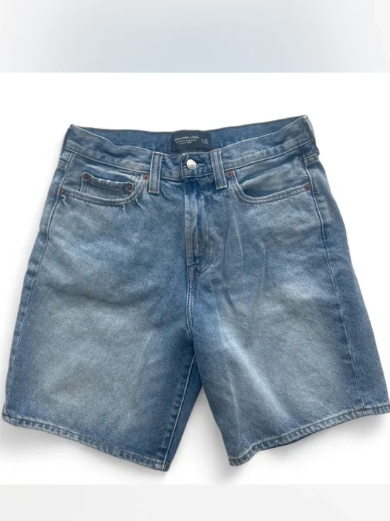 Abercrombie & Fitch Faded Blue Denim Shorts