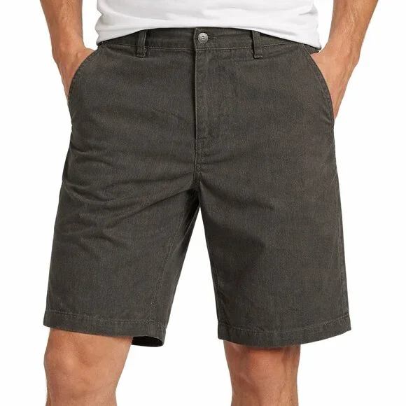 Volcom Flat Front Chino Shorts Charcoal Gray Size 36