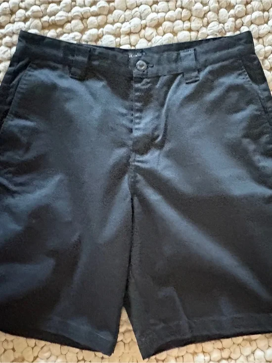 Men's Black Flat Front Shorts ⛳️ golf
