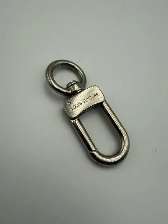 Louis Vuitton Silver Tone Swivel Snap Hook Key Ring Bag Charm Clip XL