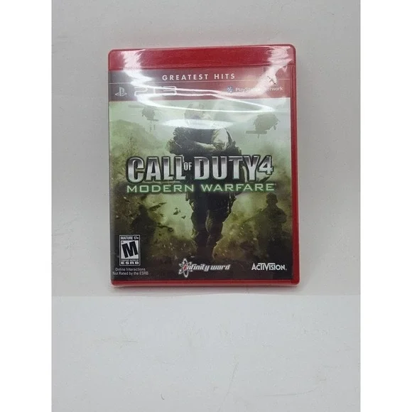 Call Of Duty 4 Modern Warefare Ps3 Video Game And Case Mint Disc Tested Cod