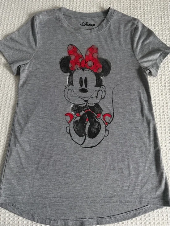 Disney Gray Minnie Mouse Graphic Tee