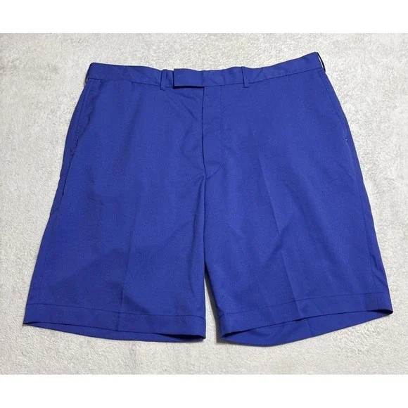 Ralph Lauren RLX Golf Shorts Men's Size 40 Blue Performance Flat Front Chino