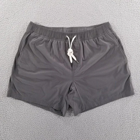 Wowie Shorts Mens Large Gray Lined Performance Gym Training Running Athletic