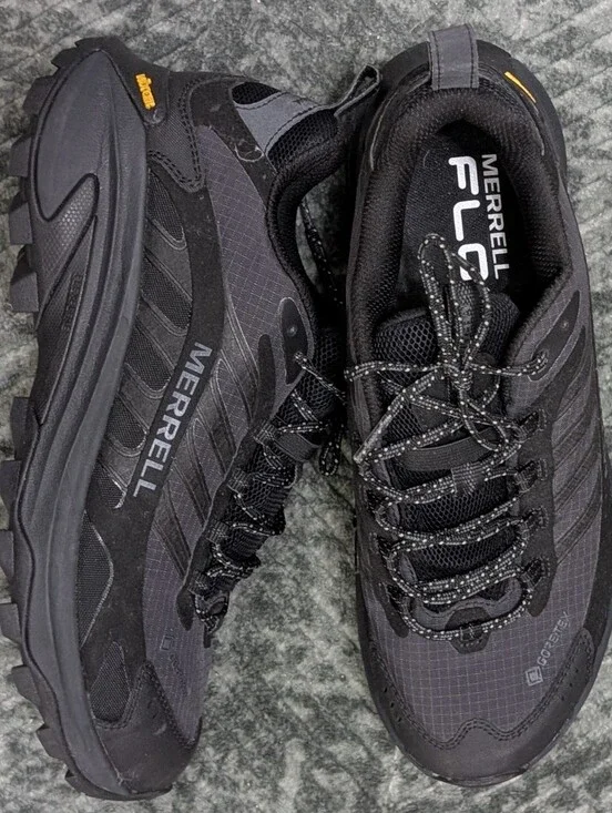 Merrell Women's Size 10.5 Moab Speed 2 GORE-TEX Black Hiking Shoe J500452Z