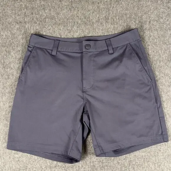 Rhone Shorts Mens 30 Blue Chino 7 Inch Inseam Performance Microfiber Casual