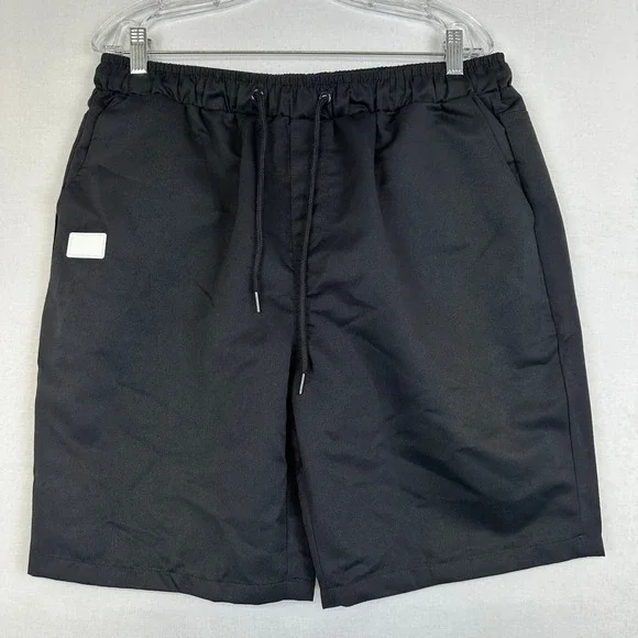 Manfinity Black Drawstring Elastic Waist Shorts‎ Men's Size XL
