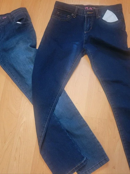 Two Pairs The Children's Place Dark Indigo Skinny Jeans