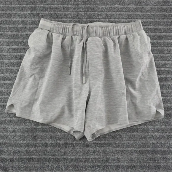 Lululemon On The Fly Athletic Shorts M Gray Space Dye 5