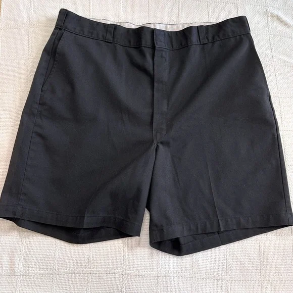 VTG 90s Dickies Black Work Shorts 42‎ Skate Workwear