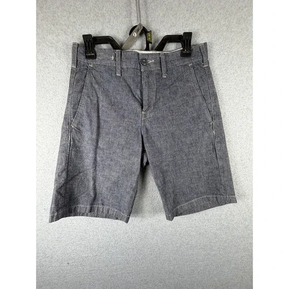 Gap 1969 Shorts Mens 28‎ Blue Straight Fit Denim Chino Casual Summer Pockets