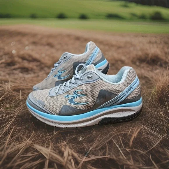Gdefy‎ Womens Comfort Fit Gravity Defyer Gray/Blue Athletic Shoe Sz 11