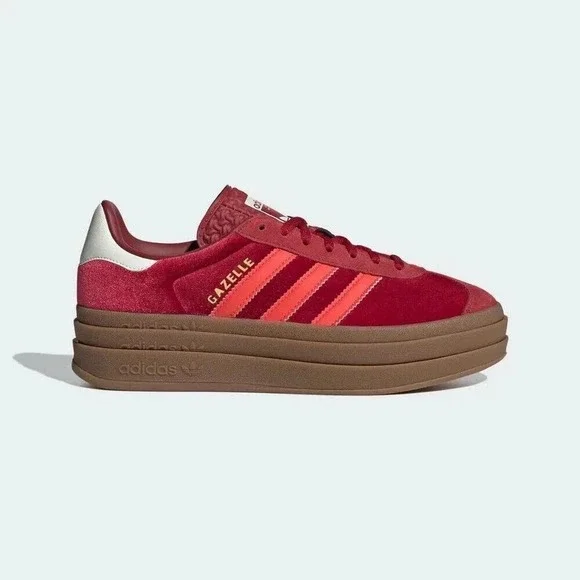 10.5W / 9.5M - [NEW]‎ Women's adidas Gazelle Bold Shoe Red IG4388