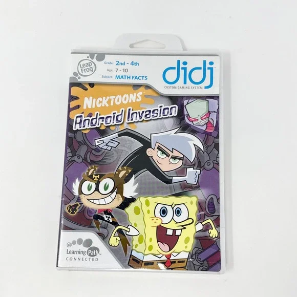 LeapFrog‎ Didj Nicktoons Android Invasion Math Facts Game 2008 New Sealed