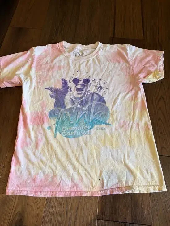 P!NK Summer Carnival 2023 Tour Tie-Dye T-Shirt Size XL